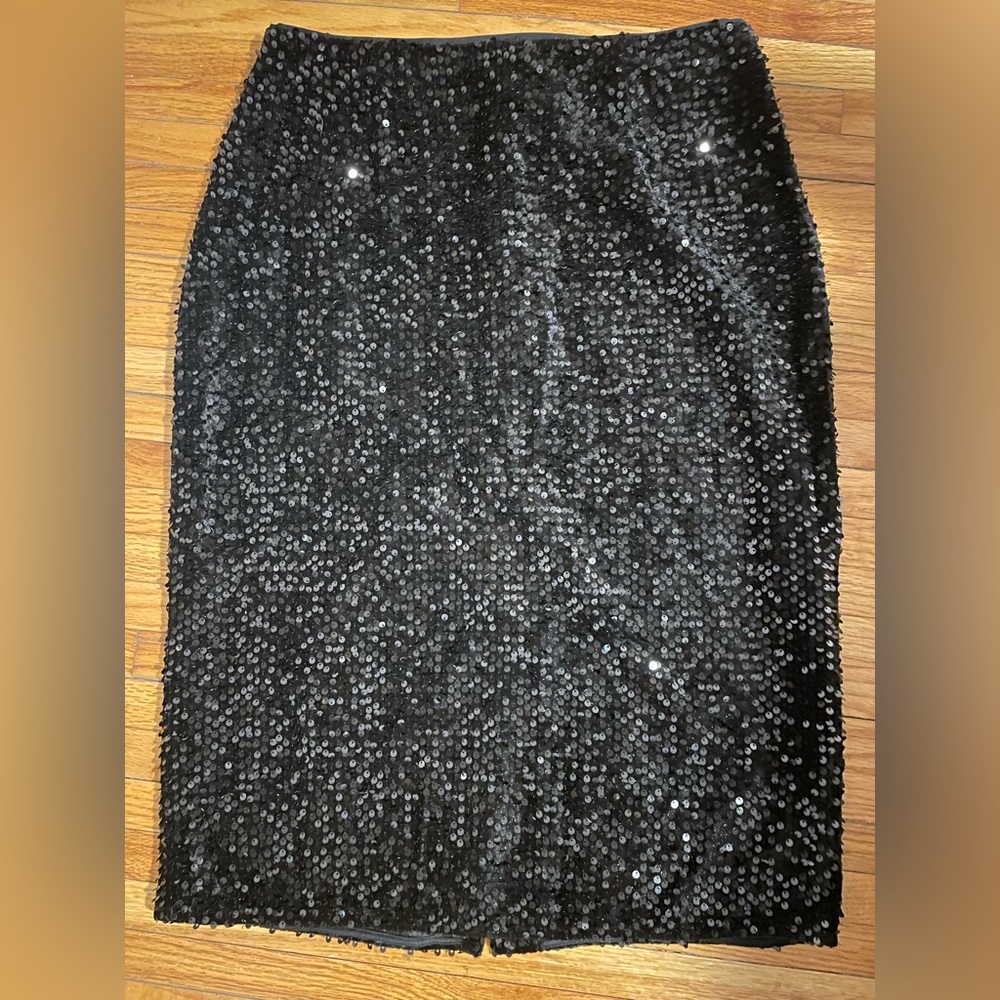 Black Sequin skirt